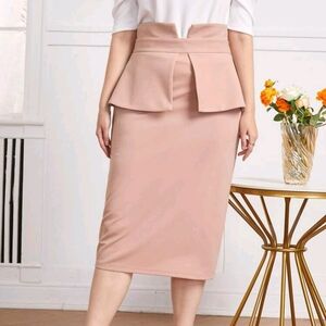 Elegant Pink Women's Shein Skirt